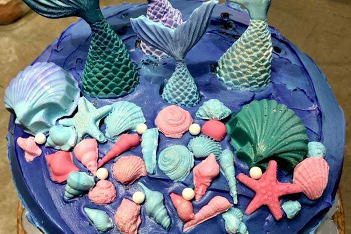 Mermaid Fin Cake